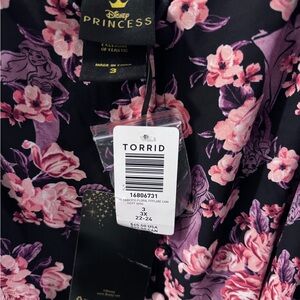 Torrid Disney Princess Pink Floral Blouse